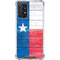Texas Flag Light Wood Galaxy A72 5G Clear Case